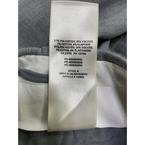 Babaton 'Markova' Grey Polyester Pant Size 00 - Picture 5 of 5